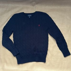 Polo Blue Knitted Sweater Size L/G - 14/16